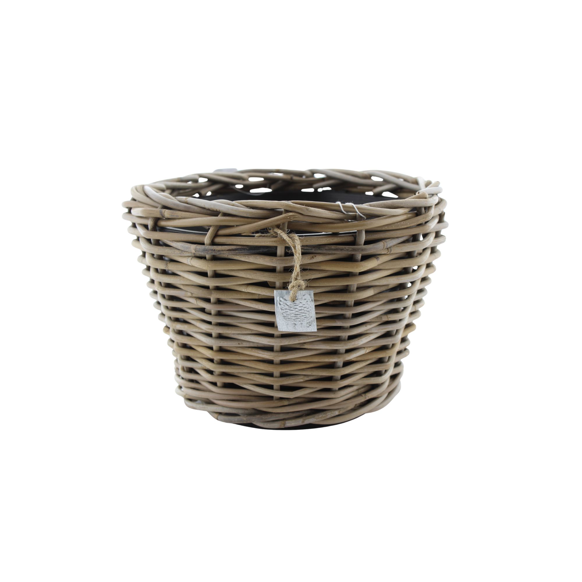 Pflanztopf Drypot aus Rattan [Mezzo] - Grau