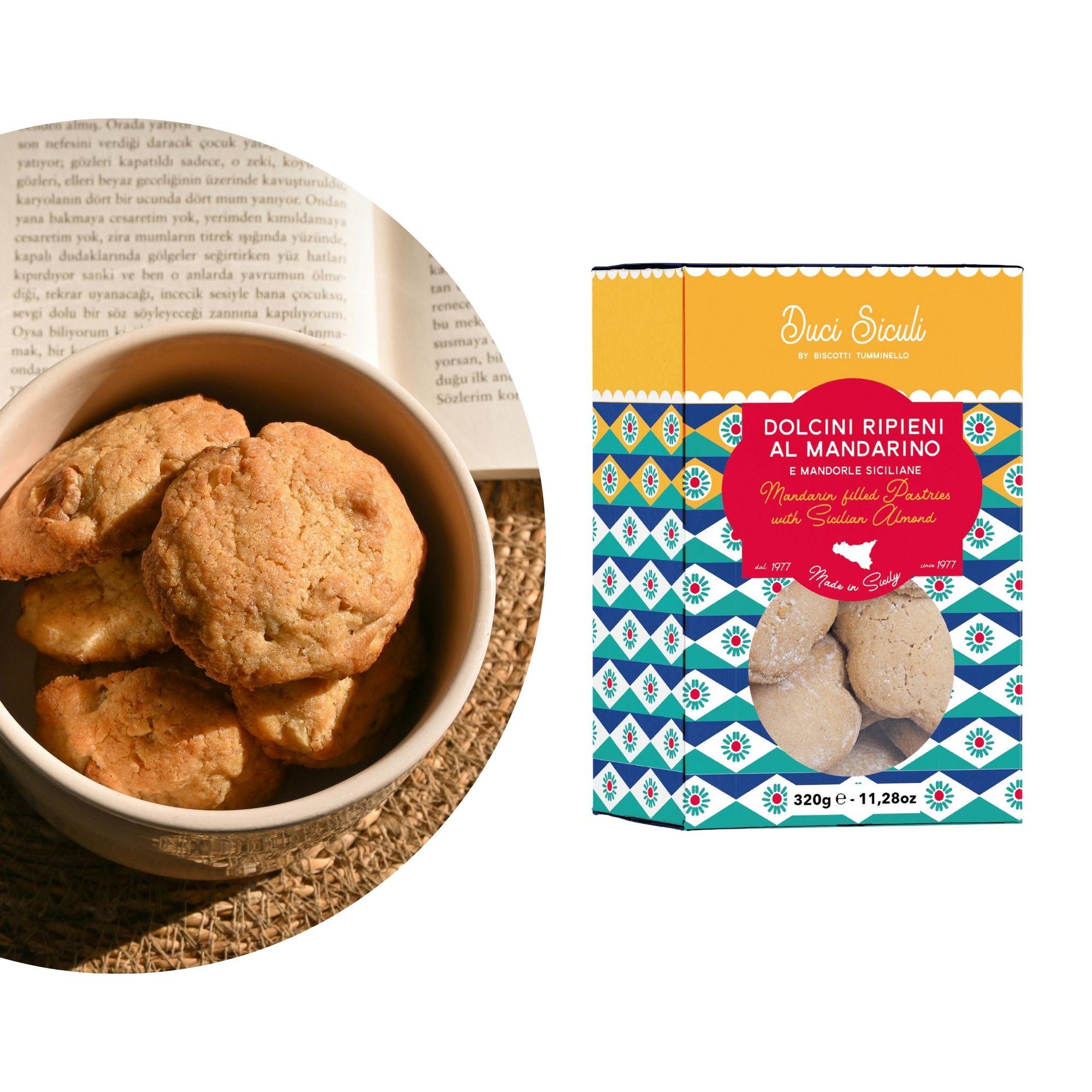 Sizilianisches Mandarinengebäck -Dolci ripieni al mandarino - 320g