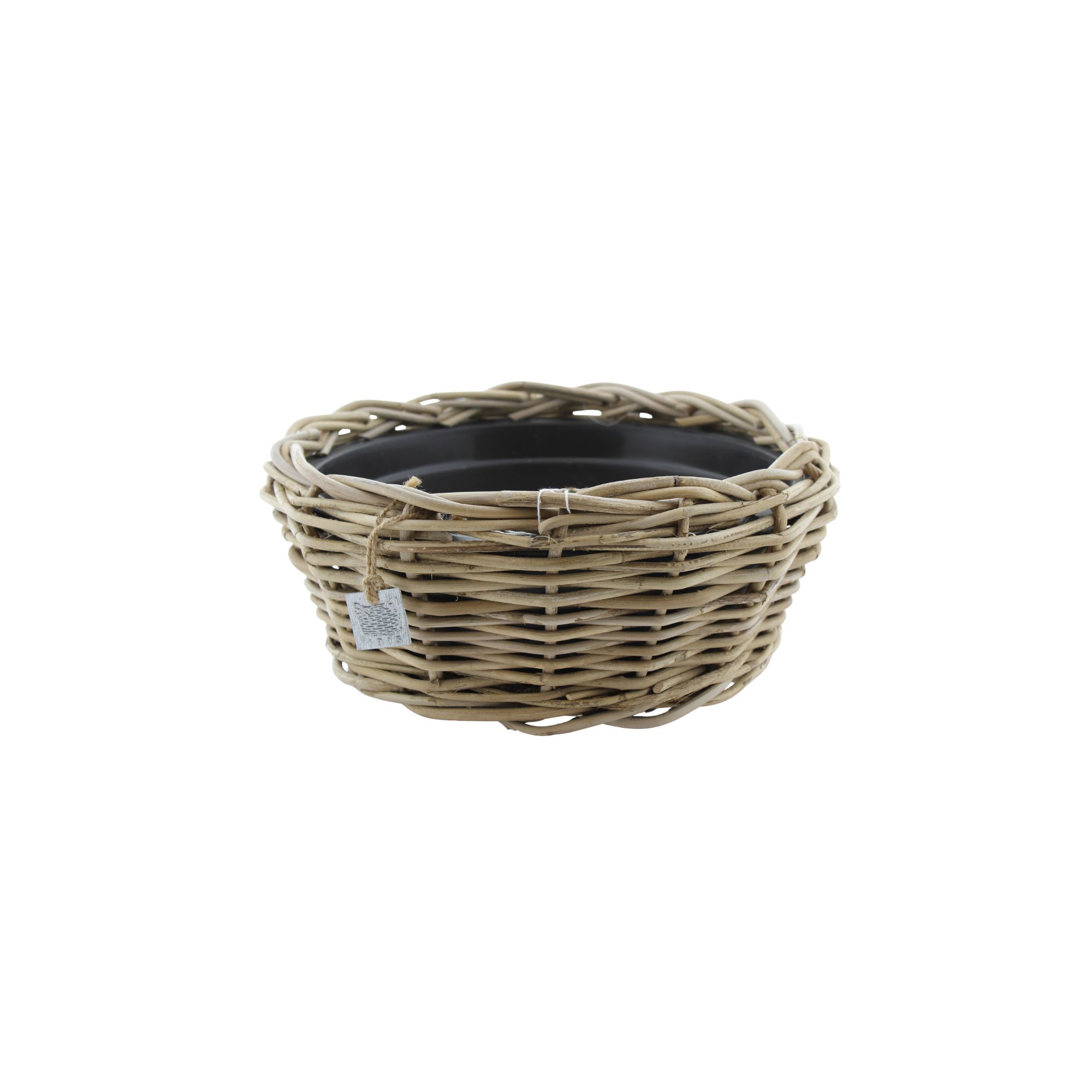Pflanztopf Drypot Bonsai Schale aus Rattan [Mezzo] - Grau