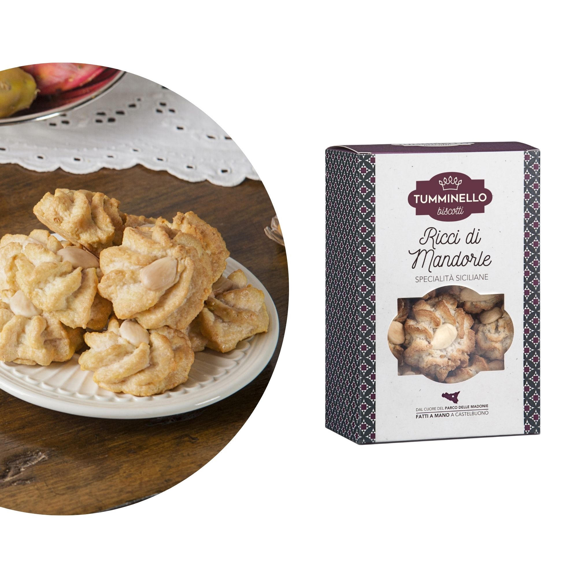 Siziliansiches Mandelgebäck - Ricci di mandorla  - 270g