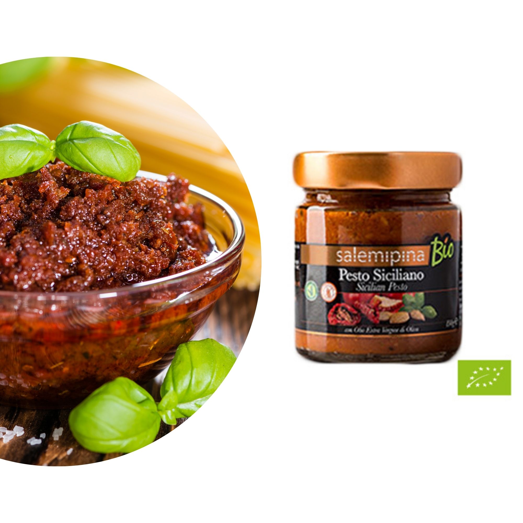 Sizilianisches Pesto BIO - Pesto Siciliano BIO - 190g