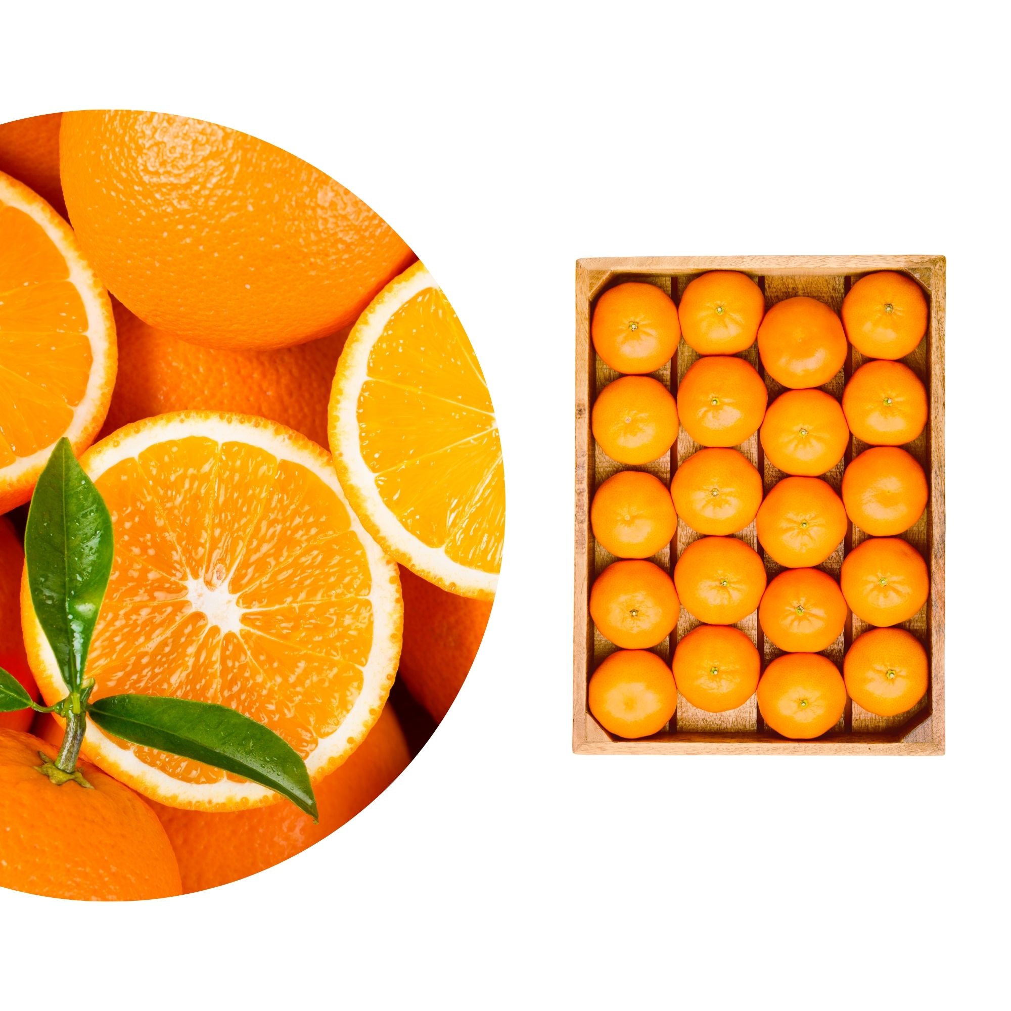 Sizilianische Navelina Orangen - Obstkiste 4 kg - Bio Orangen