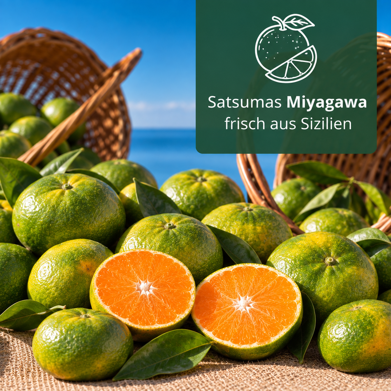 Sizilianische Satsumas Miyagawa - Bio Obstkiste - Bio Satsumas Miyagawa