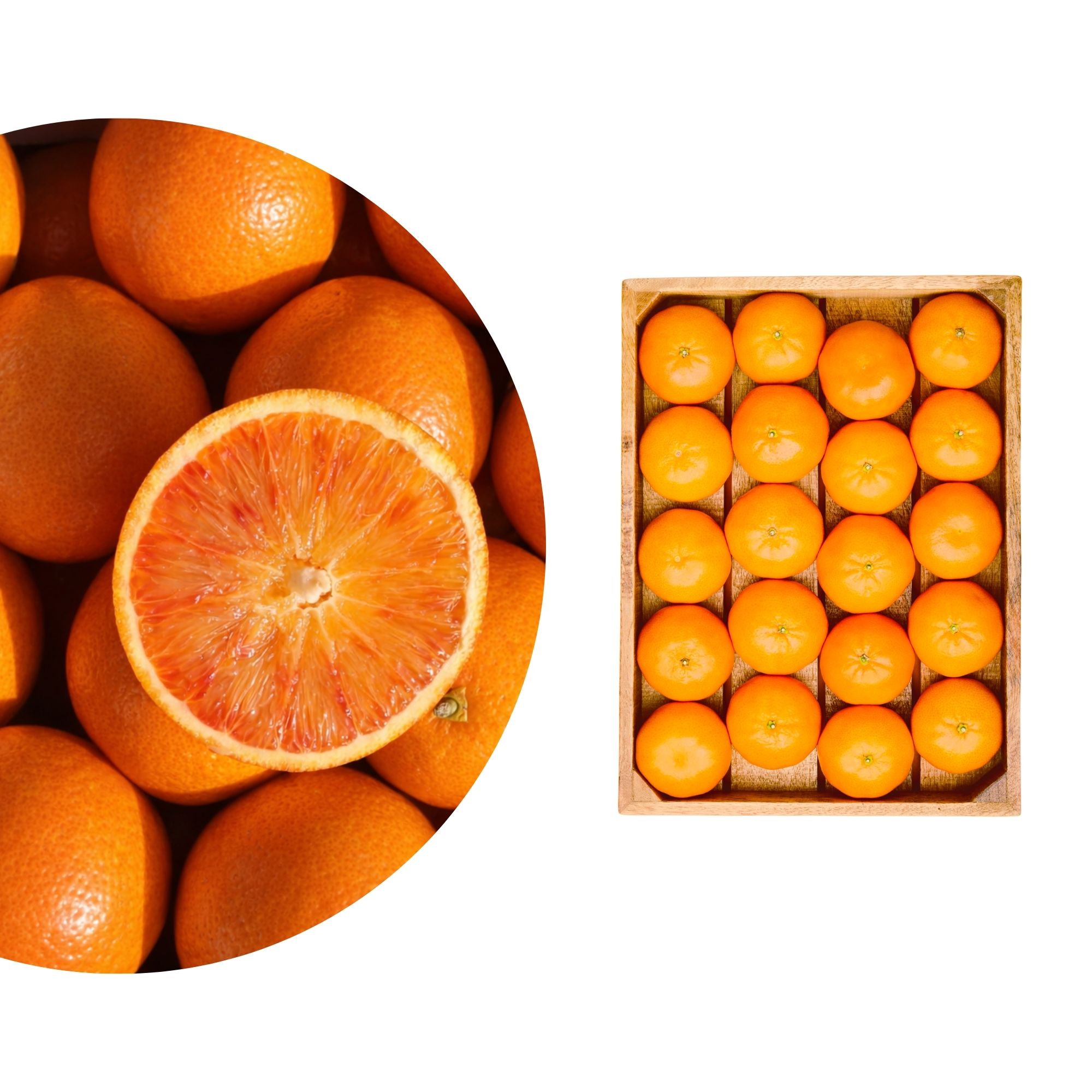 Sizilianische Tarocco Blutorangen - Obstkiste 4 kg - Bio Tarocco Blutorangen