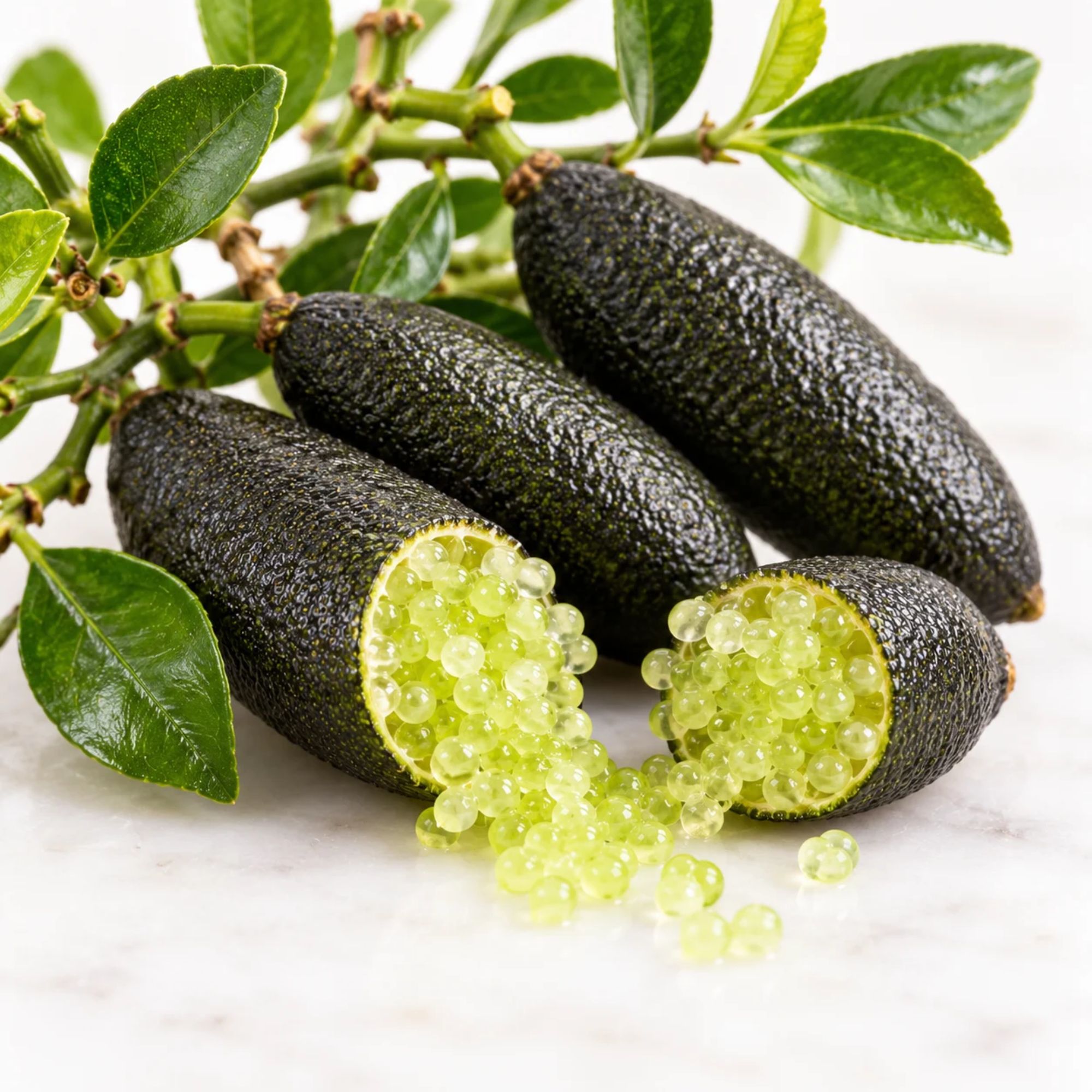 Fingerlimette [Mezzo] - Sondersorte 'Alstonville' - Kaviarlimette - Microcitrus australasica