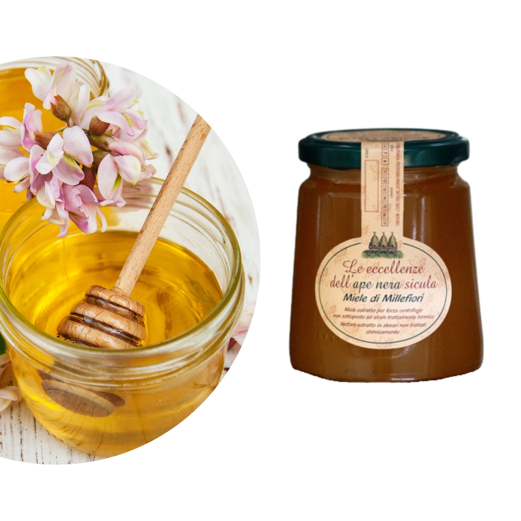 Sizilianischer Blütenhonig - Miele di Millefiori - 500g