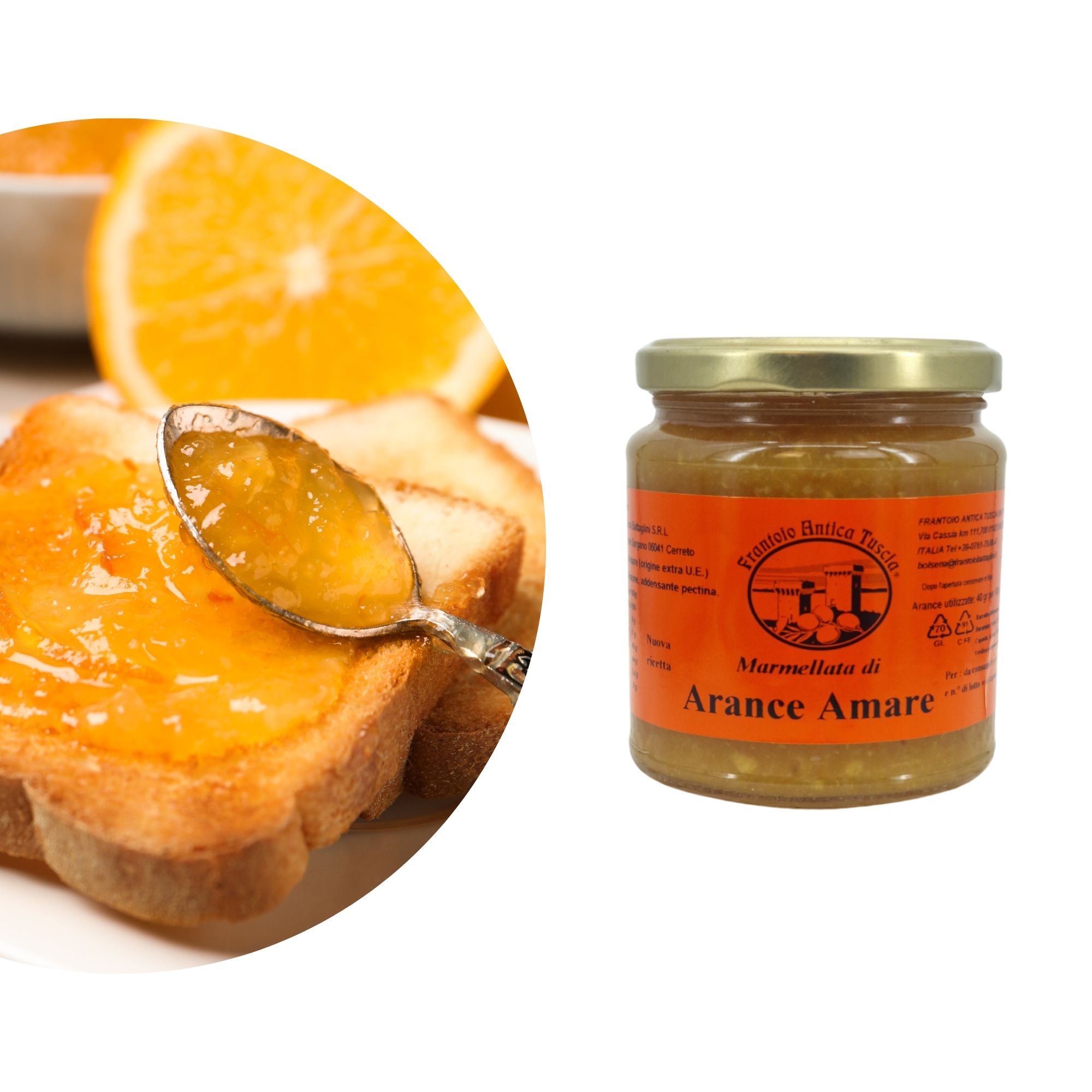 Bitterorangenmarmelade - Marmellate di Aranche Amare - 340g