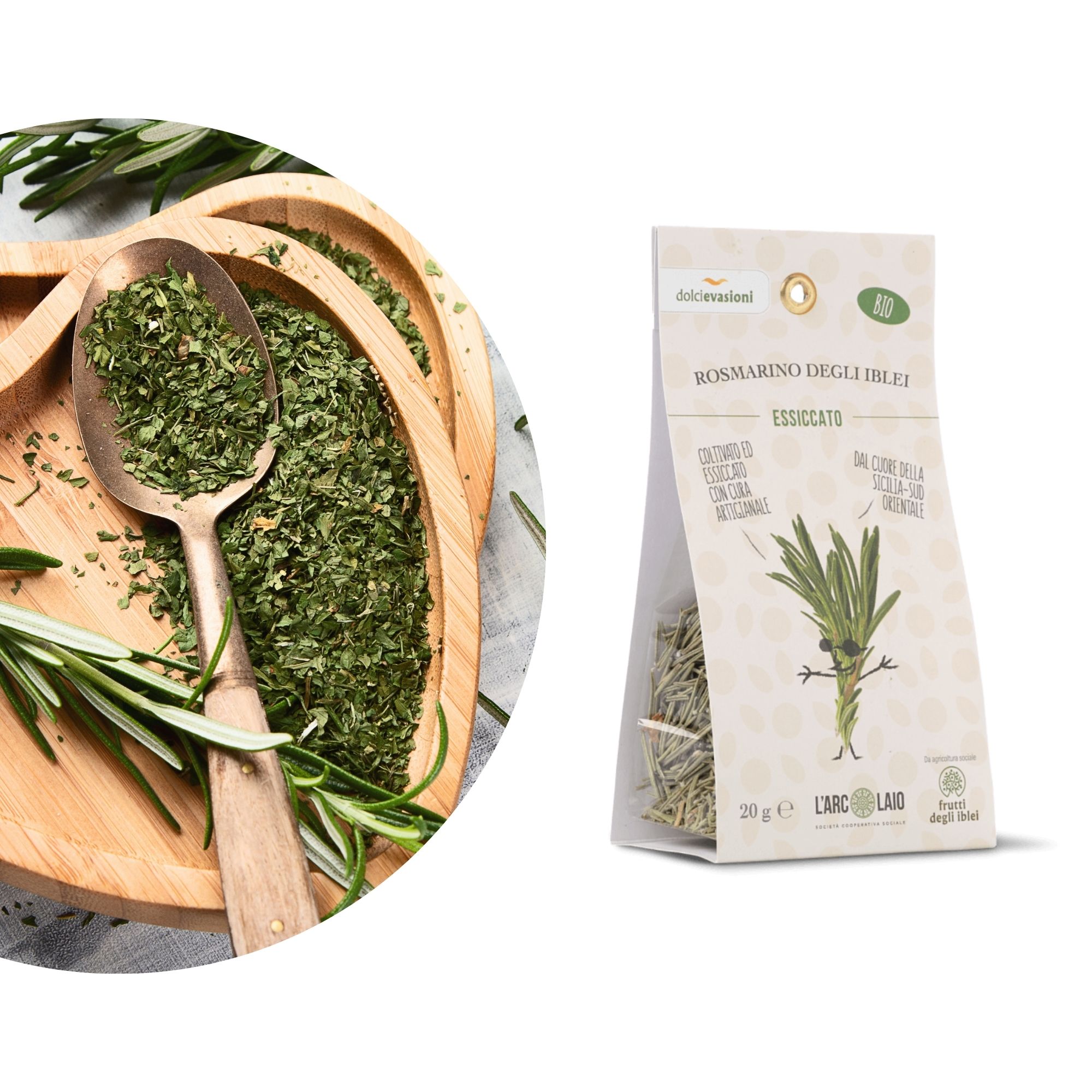 Sizilianischer Rosmarin BIO - Rosmarino di Sicilia essiccato - 20g