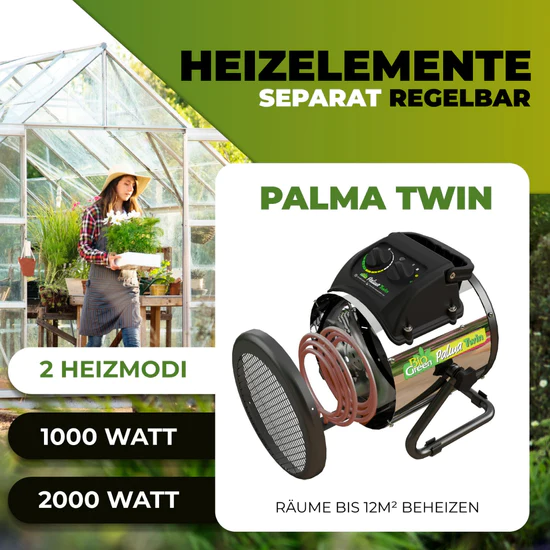 Gebläseheizung Palma Twin mit Digital-Thermostat