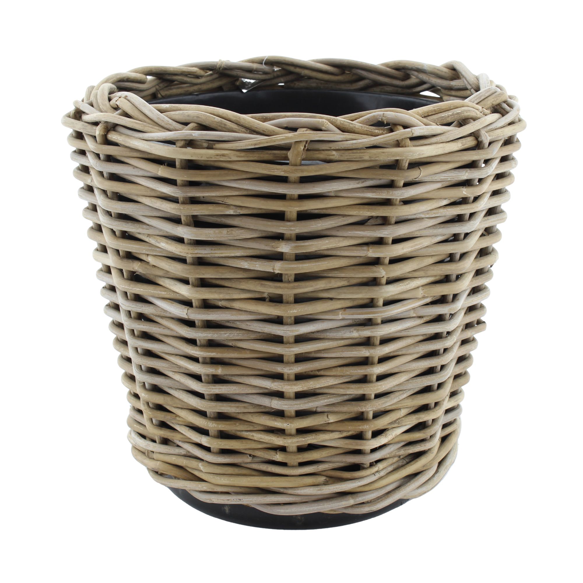 Pflanztopf Drypot aus Rattan [Molto Grande] - Grau