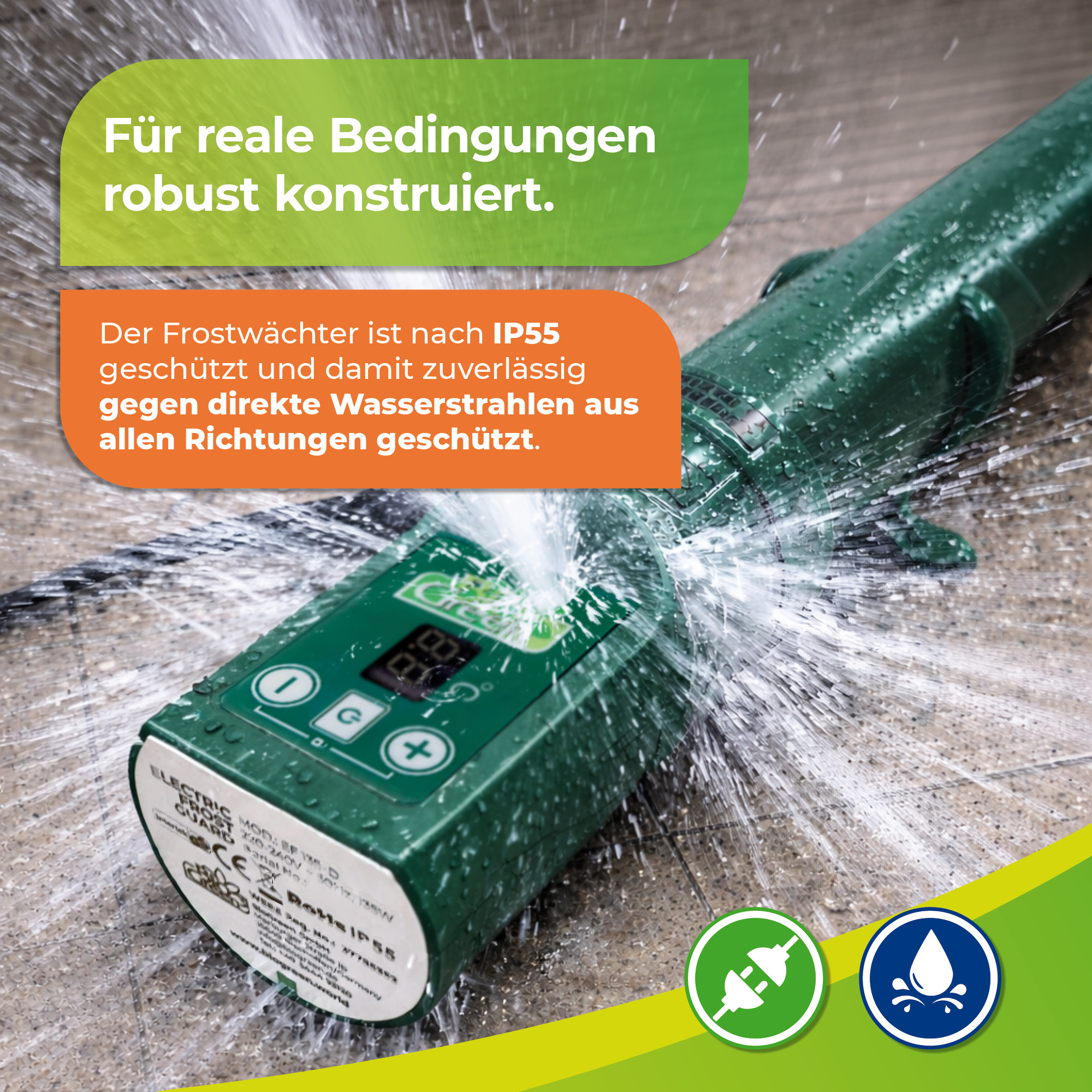 Frostwächter für Überwinterungszelt 135 Watt inkl. Digitalthermostat