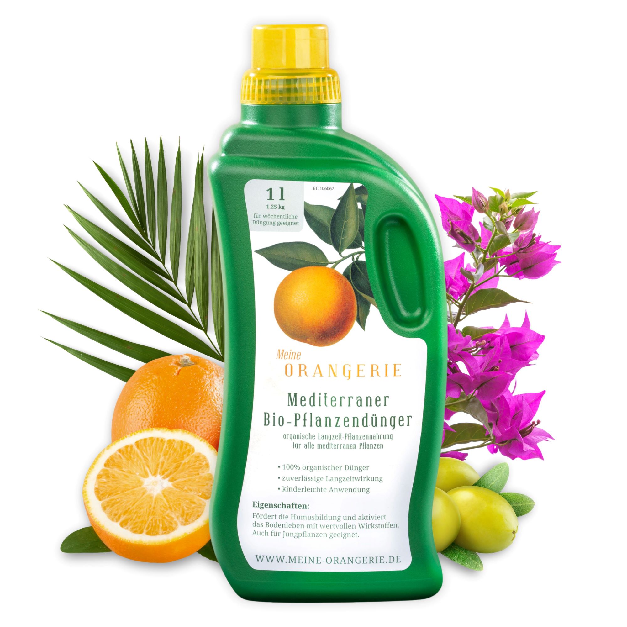 Meine Orangerie - BIO-Pflanzennahrung - veganer Flüssigdünger für mediterrane Pflanzen Meine Orangerie - BIO-Pflanzennahrung - veganer Flüssigdünger für mediterrane Pflanzen